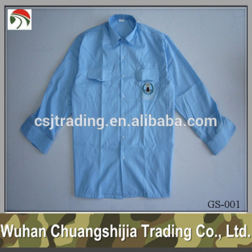 military embroidery long sleeve shirt
