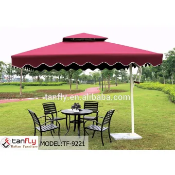 High-Quality Windproof Square Aluminum Patio Garden Umbrella