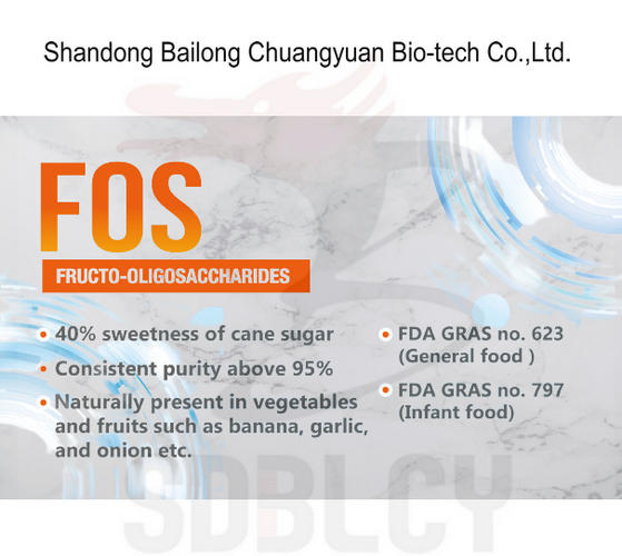 Fructooligosaccharides organiques pour microbiote intestinal en poudre