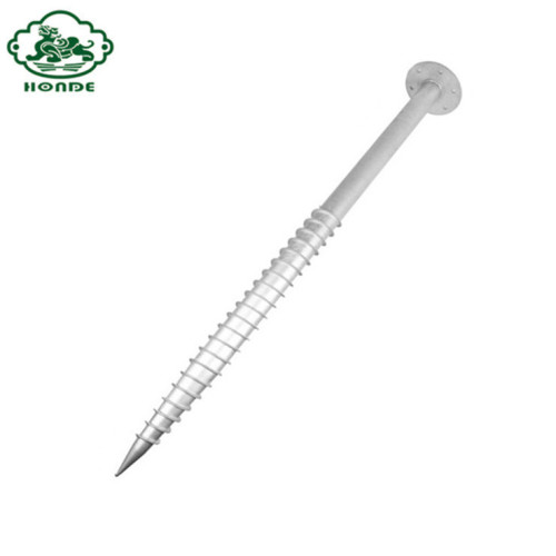 Galvanized Q235 Steel Ground Screw For Foundation