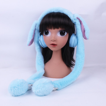 토끼 귀 Bluetooth Winter Plush 헤드폰