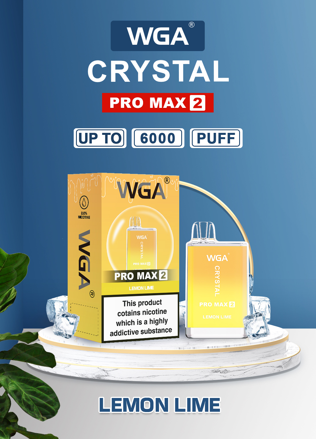 WGA Crystal Pro Max2 6000 Puffs Vape