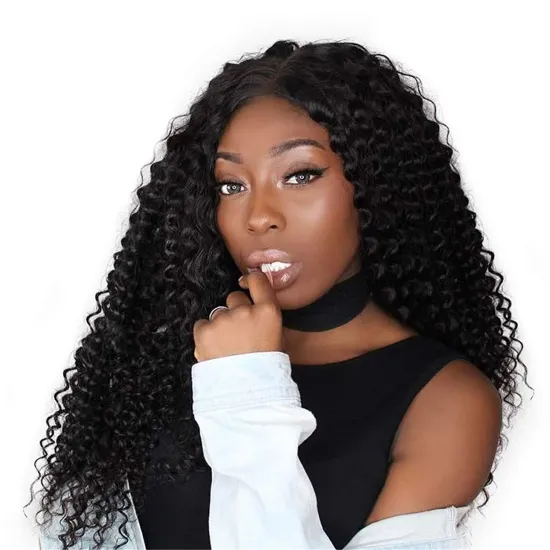 Wholesale 13*4 water wave lace front wigs human hair pre plucked frontal wig for black women full lace wigs with baby hair
