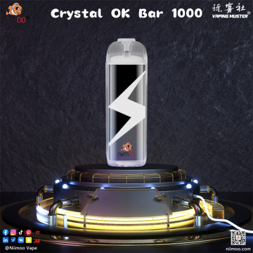 Crystal OK Bar verfügbare E-Zigaretten 1000