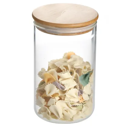 food snacks storage jar glass jar for honey or food