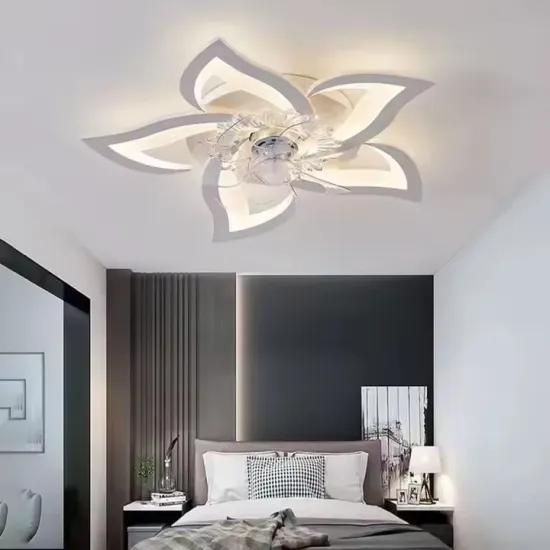 Modern LED Ceiling Fan with Light for Luxurious and Simple Living Spaces