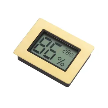 Glass Top Cigar Box with Digital Hygrometer Humidor