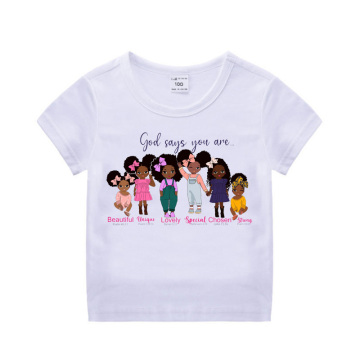 God Says You Are Unique Christian T-Shirts for Kids with Custom Logos