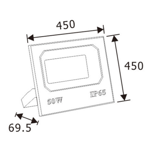 LEDER 고출력 검정 300W LED 투광 조명