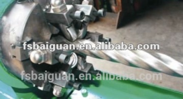 steel pipe threading/twisting machine with good price