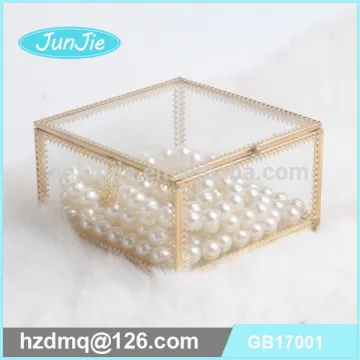 Fashion mirror glass jewelry box