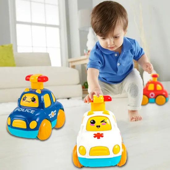 Wholesale Pull-Back Toy Cars: Ambulance, Fire Engine, Police Car Gifts for Kids