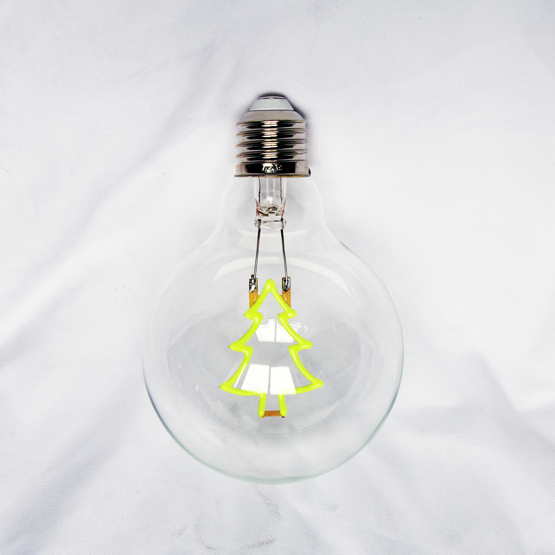 Tree LED filament light bulb