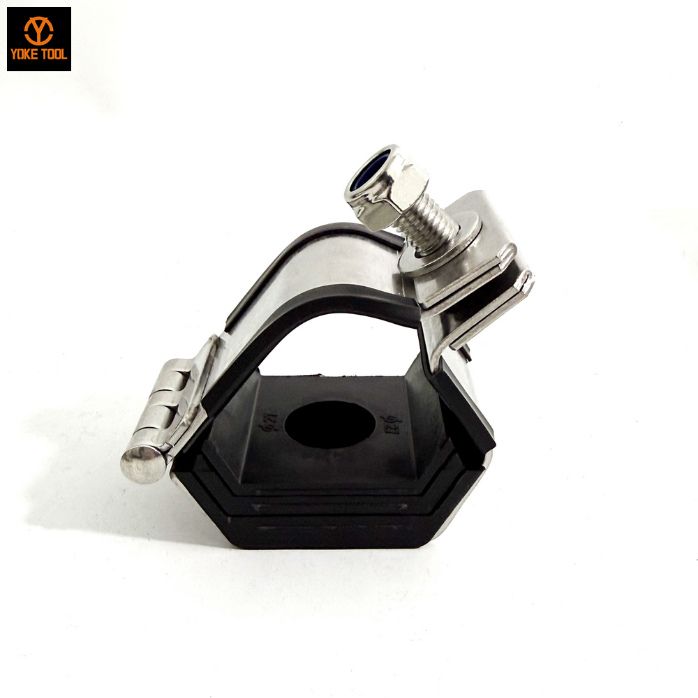 Кабельные скобы из нержавеющей стали с трилистником IEC 61914 для защиты от короткого замыкания с болтами и гайками