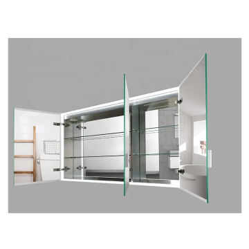 Smart Intelligent Storage Bathroom Vanity Mirror Cabinet with Wall-Mounted Waterproof LED Lights