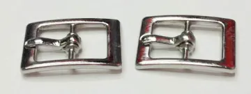 10mm Center Bar Buckle with Nickle Tone