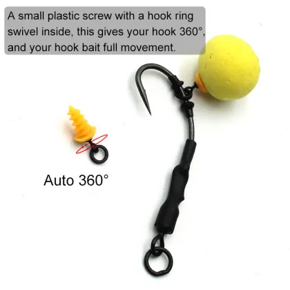 Carp Fishing Boilies 360 Bait Screw for Hair Rigs