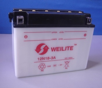 12v18ah motor battery for start