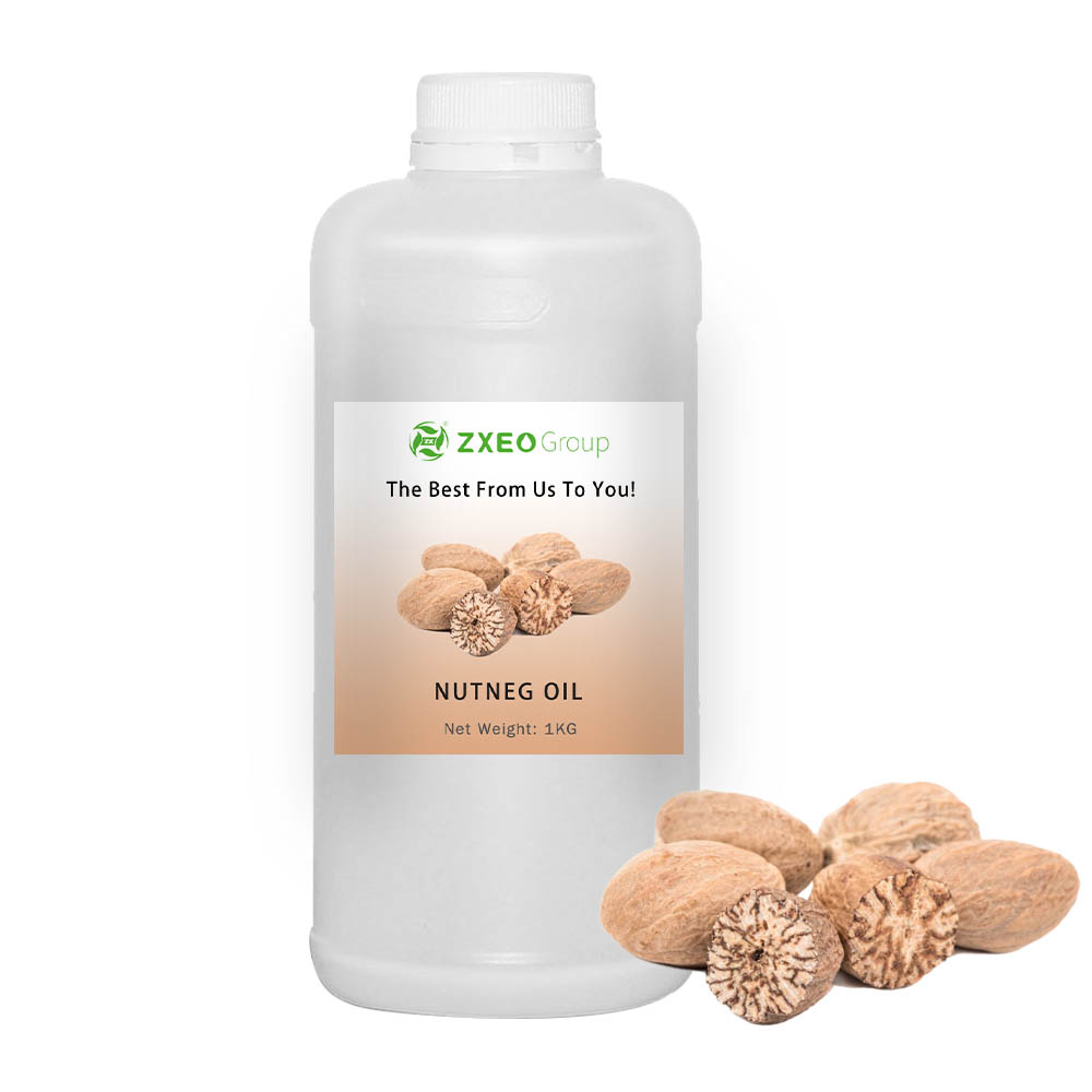 Extracción de aceite esencial de nuez moscada natural puro