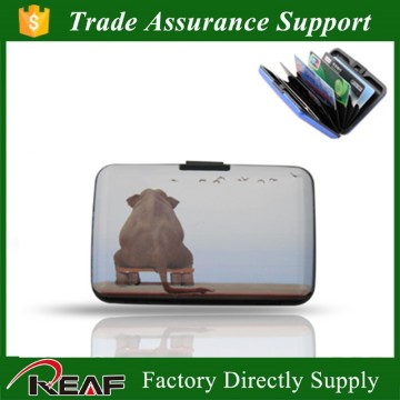 Aluminum+ABS+PVC materail Animal-printed custom credit card holder