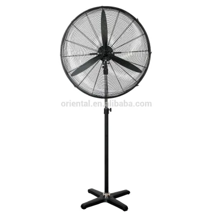 Powerful floor industrial fan, metallic fan, industrial stand fan