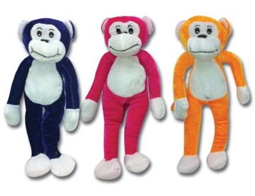 Plush Cute Hanging Monkeys, Plush hanging bright color monkeys