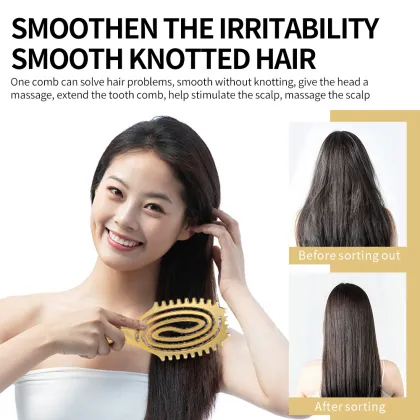 Salon Nylon Bristle Hair Massage Comb