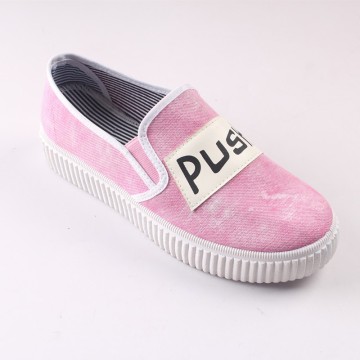 slip on platform canvas shoes girl