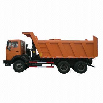 6 x 4 Beiben Dump Truck with HYVA Hydraulic Oil System, 5.4 x 2.3 x 1.5m, 12.00R22.5 Rail Tire
