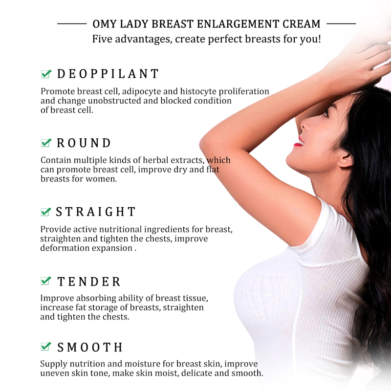 Breast Enhancement Cream Breast Enlargement Promote Female Hormones Breast Lift Firming Massage Best Up Size Bust Care OMY LADY