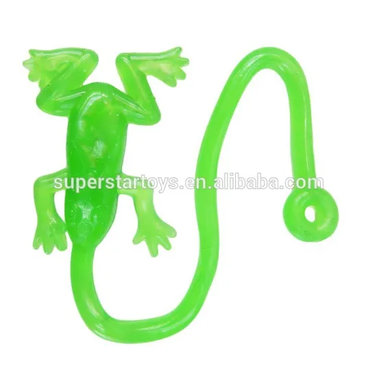 frog sticky toy with YOYO, stretchy toy animal