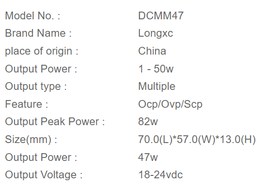 47W Medical Power Supply1