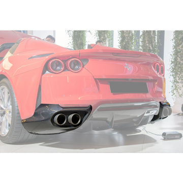 Difusor trasero de fibra de carbono seco estilo OEM para 812 GTS superfastes