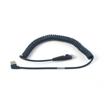 Fekete hüvely 8 mag 24 AWG telefonkábel