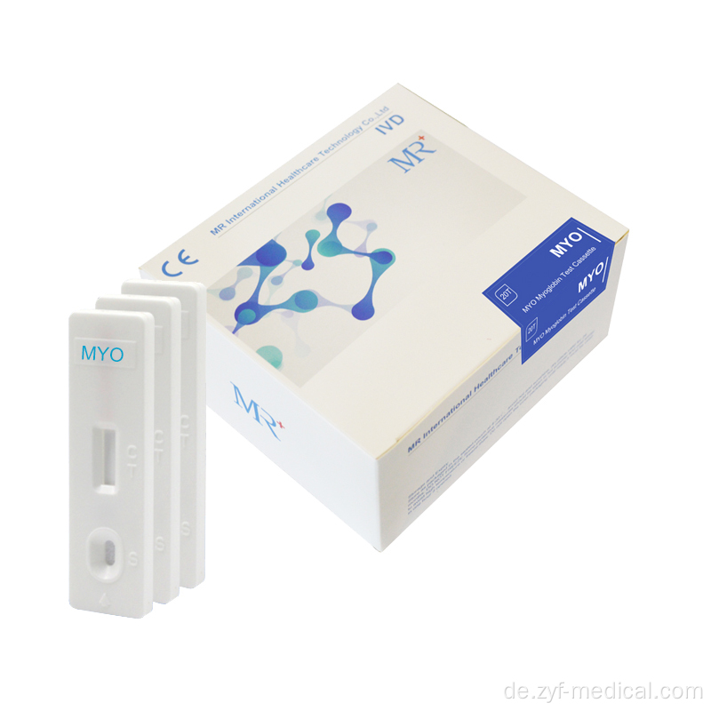 Myo Myoglobin -Testkassetten -Myo -Test Kit