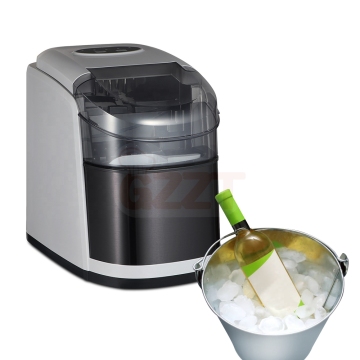 110V/220V Tabletop Ice Maker, 25Lb Daily Capacity, Small Portable Self-Cleaning Electric Ice Making Machine