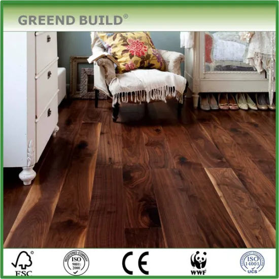 Bedroom walnut engineered flooring