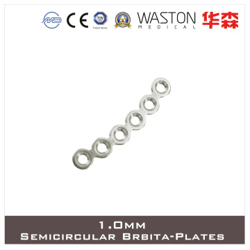 1.0mm Titanium Orbita- Cranio - Maxillo - Facial Plate