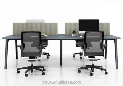 Modular Office Workstation Desk for 4-8 Person Seating
