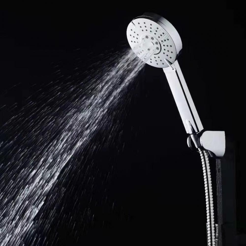 5 funkcijos Abs plastikinė ranka lietaus dušo galvutė