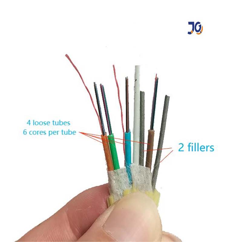 span100m double jackets 24 cores ADSS fiber optic