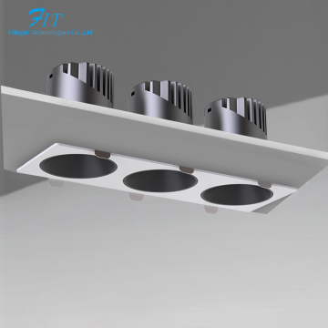 Modern Adjustable 3x20W LED COB Spot Light for Hotel Embedding