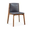 Untuk ruang makan gaya Nordic White Solid Steel Frame Wooden Dining Chair