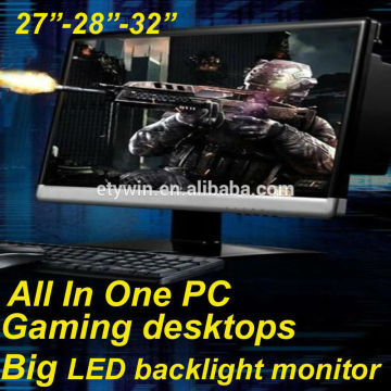 New invention of computer all in one pc ,buy computer with 27"LED monitor computer hardware ,assembled desktop computer gaming