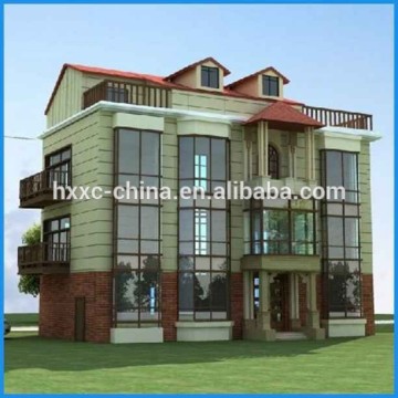 Three floors modern design light steel villa