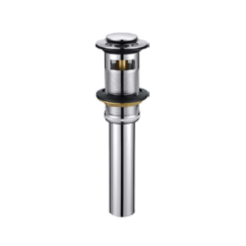 Push Down Sink Waste Basin Drainer with Overflow Hole