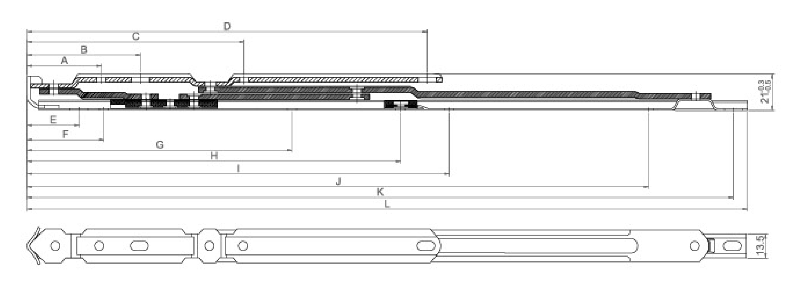 HC13PCC casement friction stay installation guide