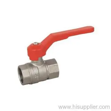 Female x Female Full Port Brass Ball Valve Aluminum Lever Handle