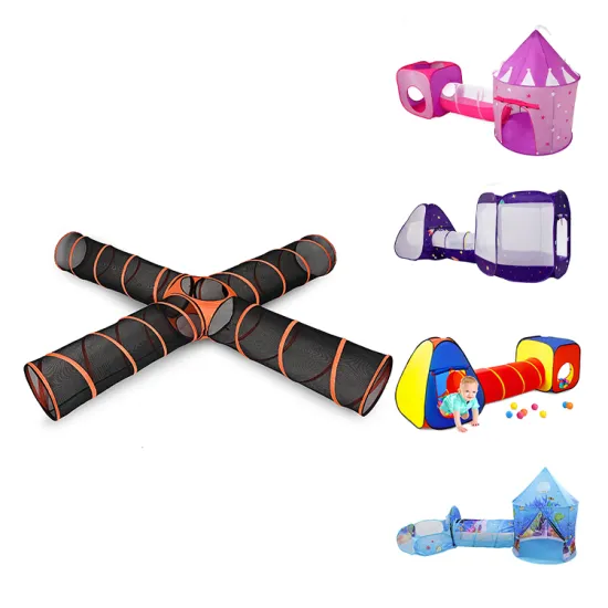 Interactive Crinkle Paper Caterpillar Tunnel Toy: A Fun and Educational Play Tent Set for Baby, Toddler, and Kids