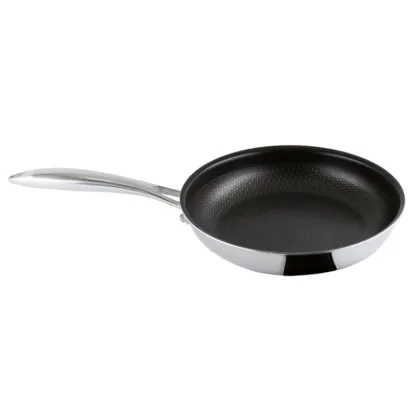 Standard size stainless steel frying pan